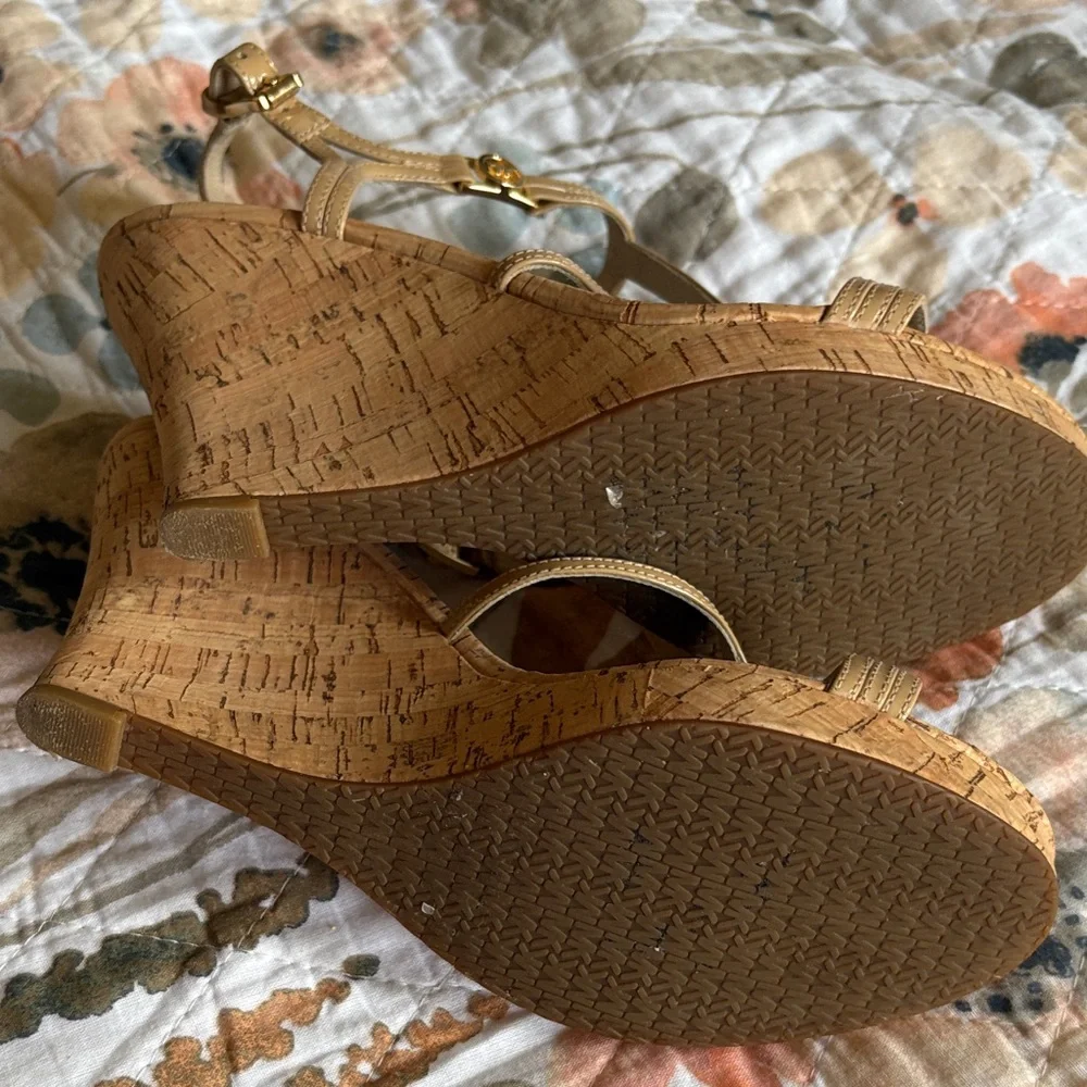 MICHAEL Michael Kors Beige Wedge Sandals - Picture 7 of 7